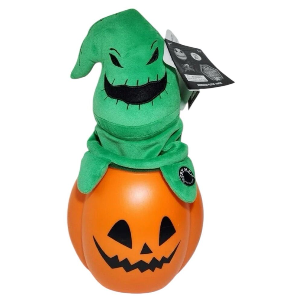 The Nightmare Before Christmas Oogie Boogie Man Pumpkin Animated Musical Plush